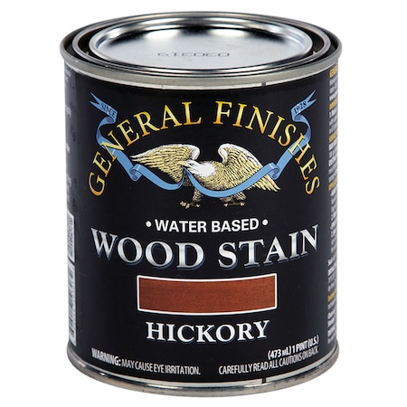General Finishes 1 Pt Hickory Wood Stain Water-Based Penetrating Stain WHPT
